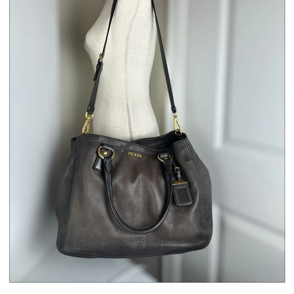 Prada Vitello Daino Leather 2-Way Tote Bag - Picture 11 of 11